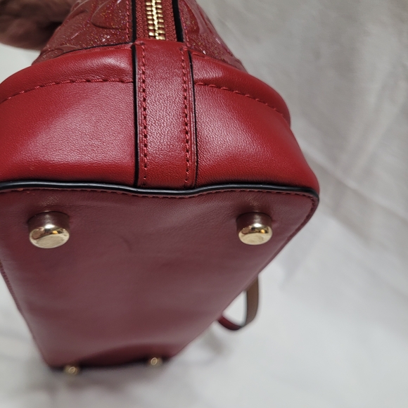 Coach F27598 Singnature Cherry Debossed Satchel Crossbody - Picture 7 of 16